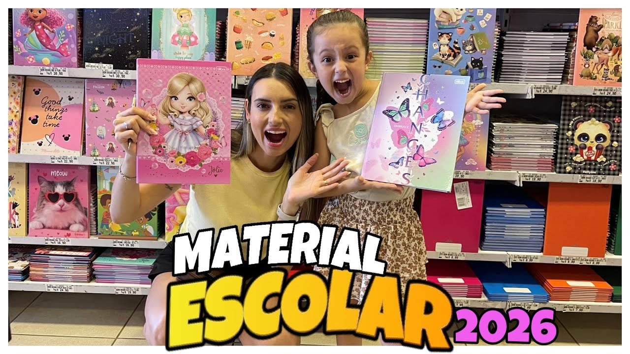COMPRANDO O MATERiAL ESCOLAR 2026 DA BEBELLA! #materialescolar #2026 