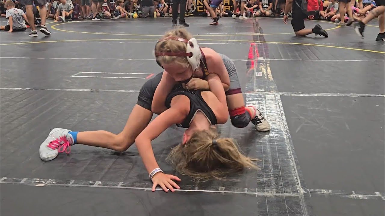 The Rumble at Cedar Point 7/12/25 3rd match 8u duals #wrestling #youthwrestling #girlwrestler #win 
