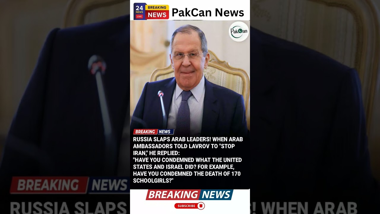 Sergey Lavrov Comments Fuel Discussion on International Double Standards | PakCan News