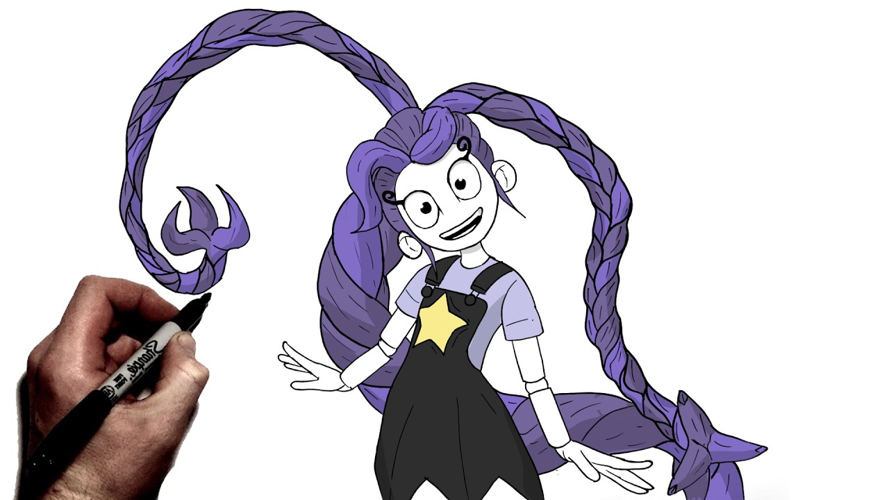 Как нарисовать косички Лили Лавбрейд | Пошаговая инструкция | Poppy Playtime 5