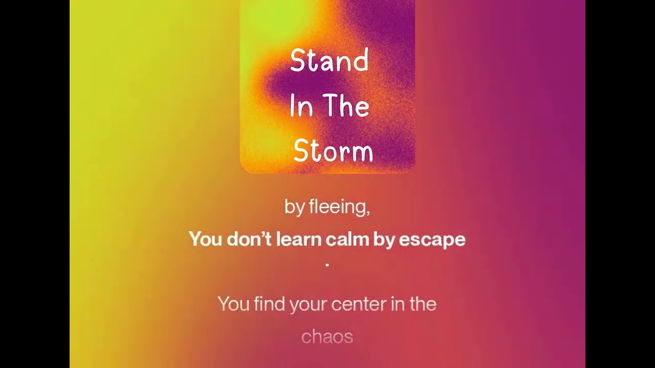 Stand In The Storm