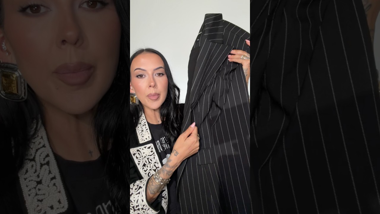 This Pinstripe Blazer Needs to be Seen #promakeupartist #fashion #beauty