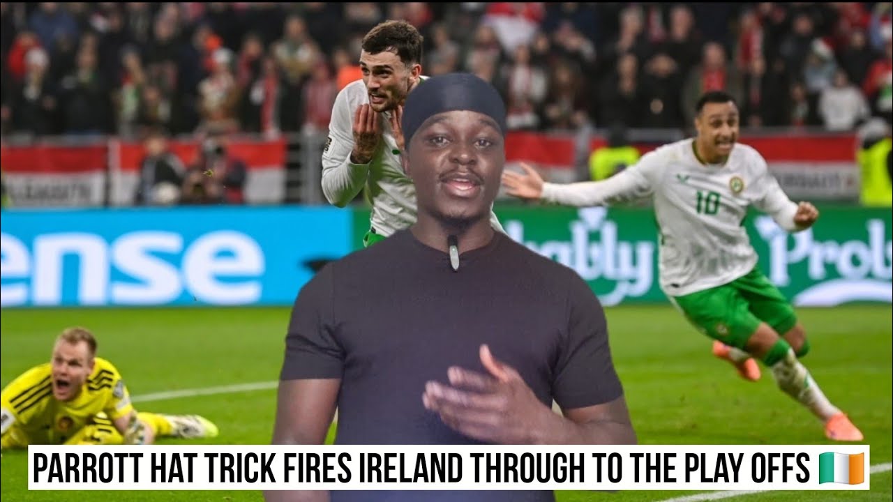 Parrott dramatic hat trick puts Ireland through to the World Cup Playoffs!! 🇮🇪