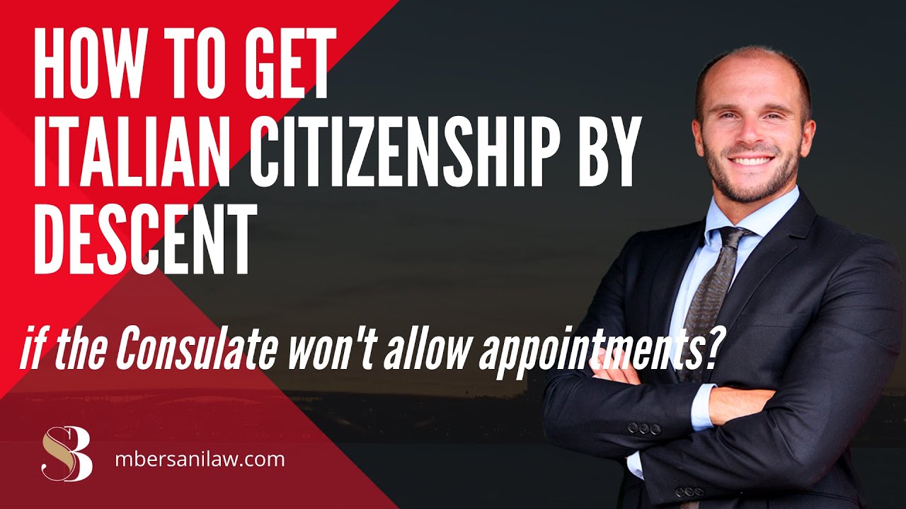 How to Get Italian Citizenship by Descent without Italian Consulate's appointments?