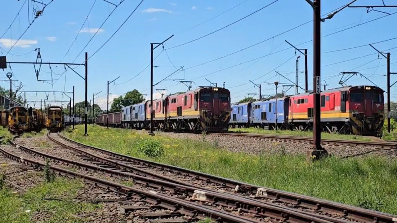 A action packed day on the NATCOR mainline KZN between Johannesburg and Durban 