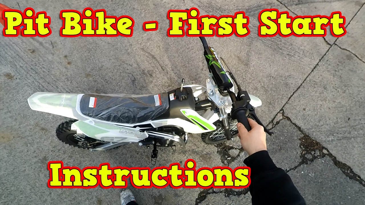 Pit Bike, Dirt Bike 110ccm - First Start - Instructions + Test Ride Storm from Nitro Motors