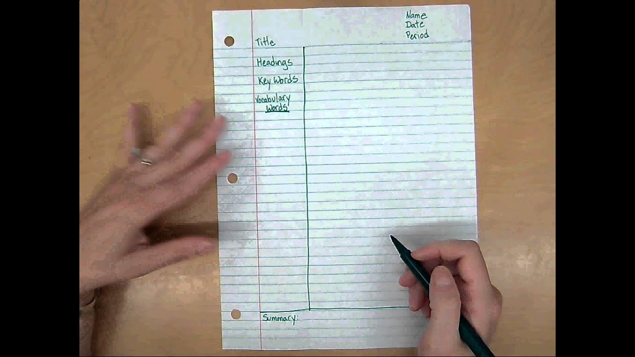 Basic Cornell Notes