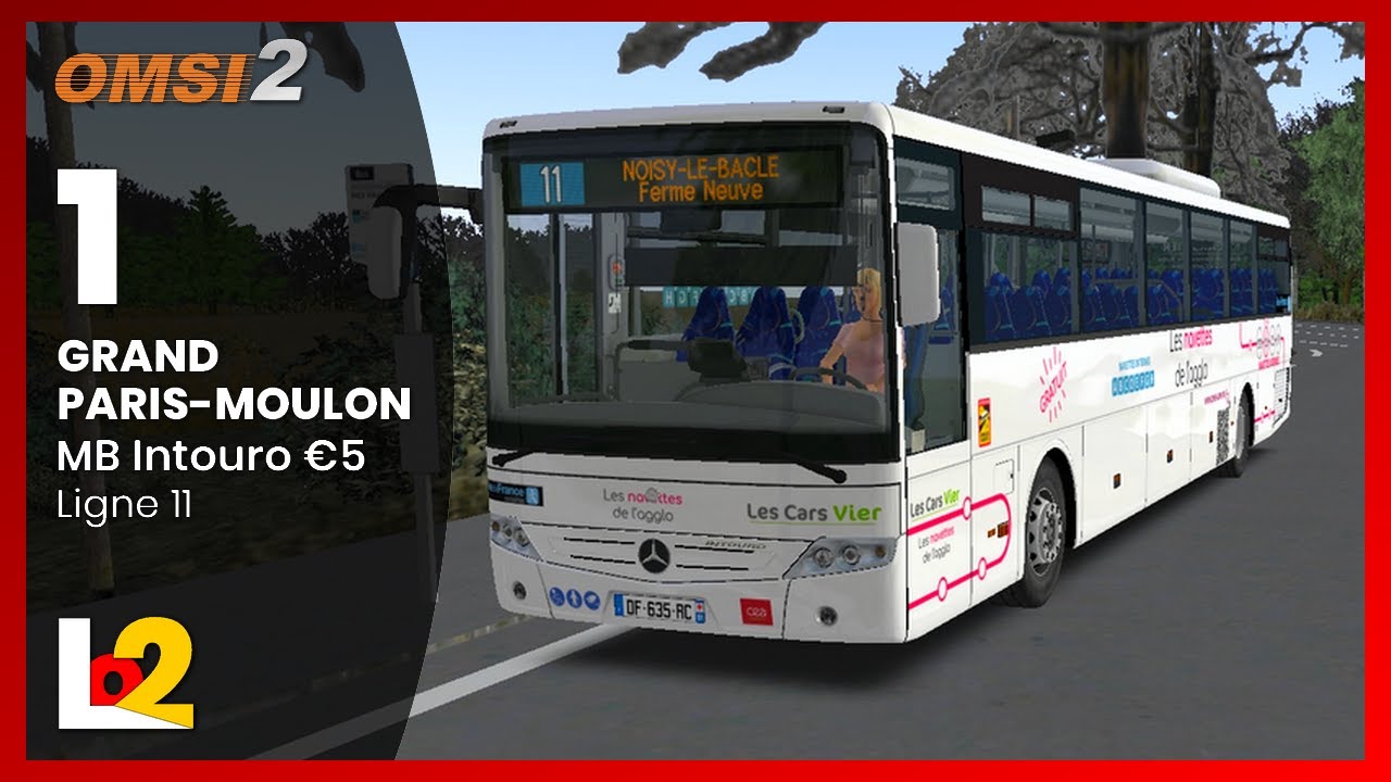[OMSI 2] GRAND PARIS-MOULON / Ligne 11 - Mercedes-Benz Intouro O560 M €5 #1