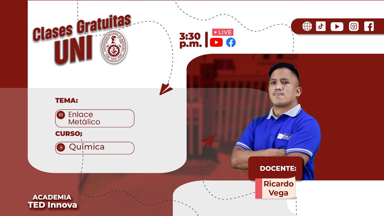 ENLACE MET&Aacute;LICO - QU&Iacute;MICO (CLASES GRATUITAS)
