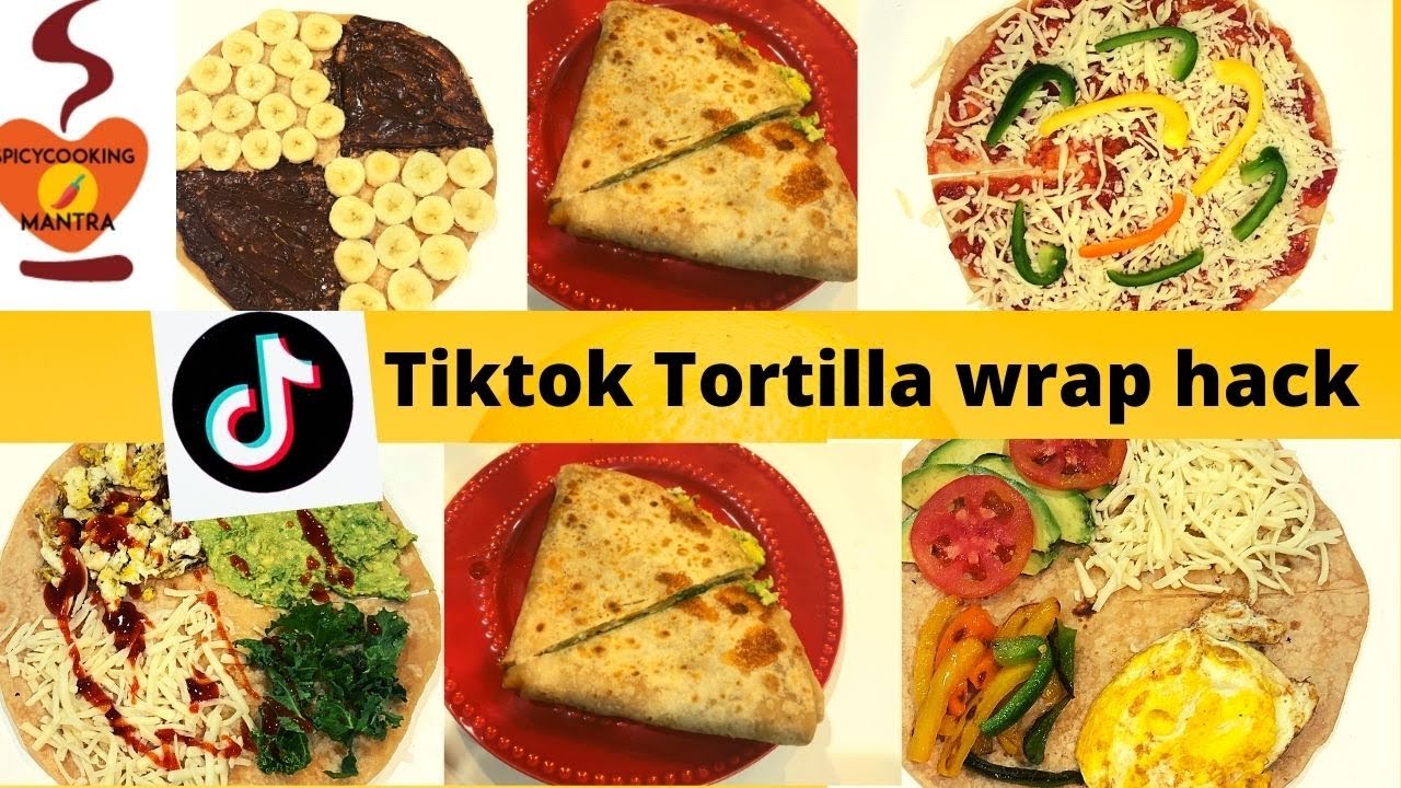 Tiktok Tortilla Wrap Hack | wrap hack | Trending wrap |Best tiktok tortilla hack compilations