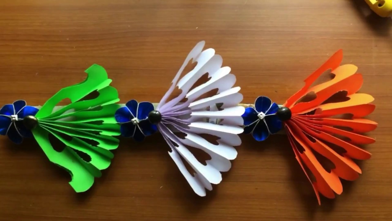 Republic Day decoration for school bulletin board/Independence Day origami decoration ideas 2018