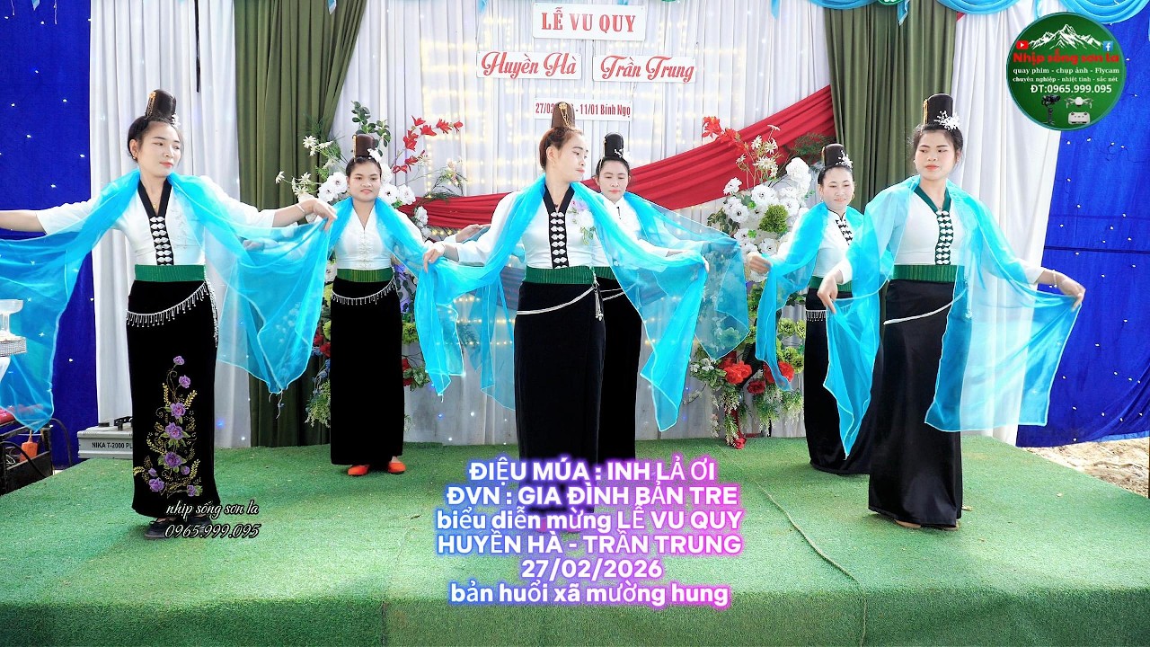 ĐIỆU MÚA : INH LẢ ƠIĐVN : GIA ĐÌNH BẢN TRE biểu diễn mừng LỄ VU QUY HUYỀN HÀ - TRẦN TRUNG 27/02/2026