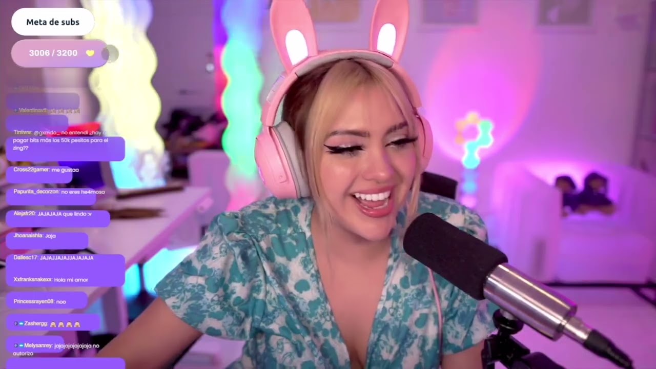 (AG1) female twitch streamer rapid sneeze compilation
