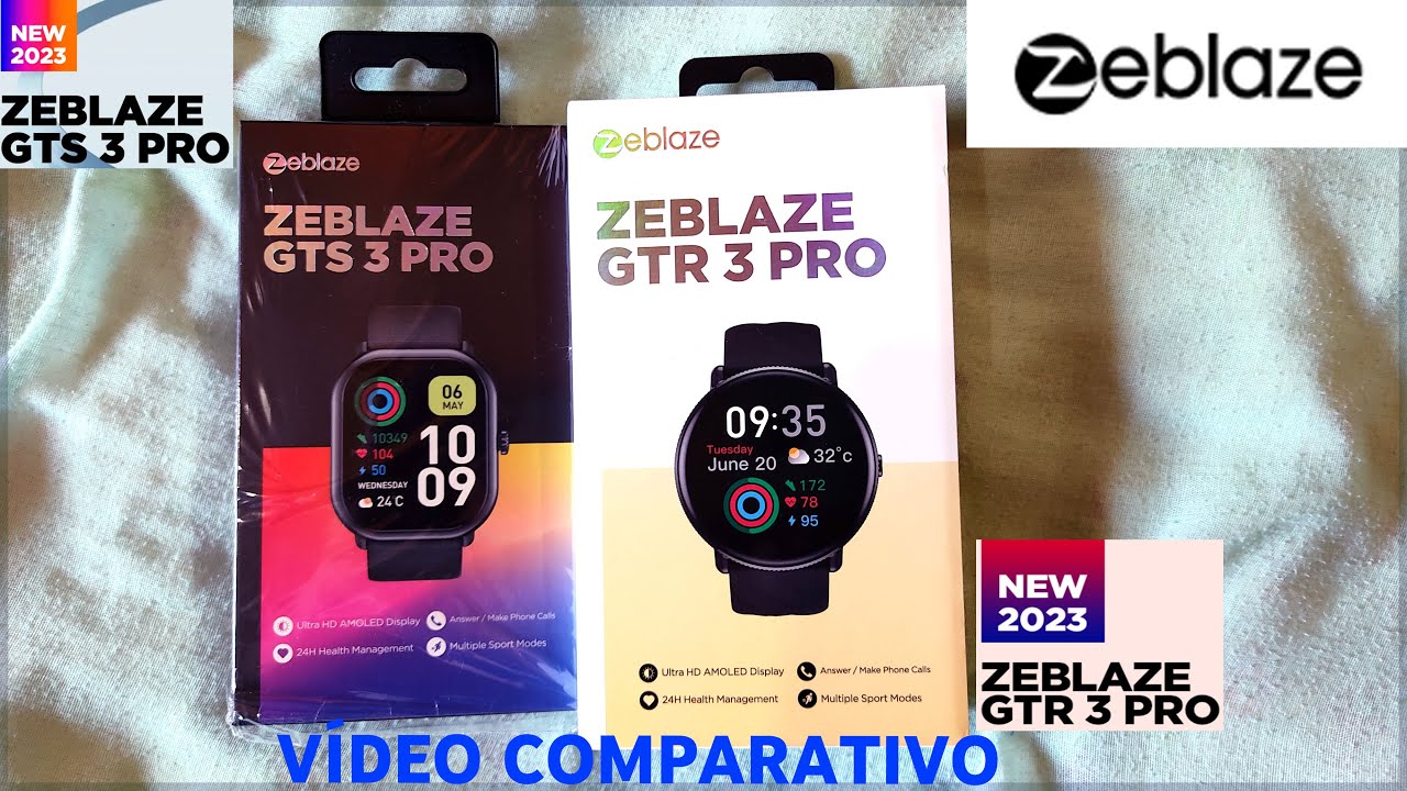 Comparativo ZEBLAZE GTS 3 PRO VS GTR 3 PRO - BRASIL