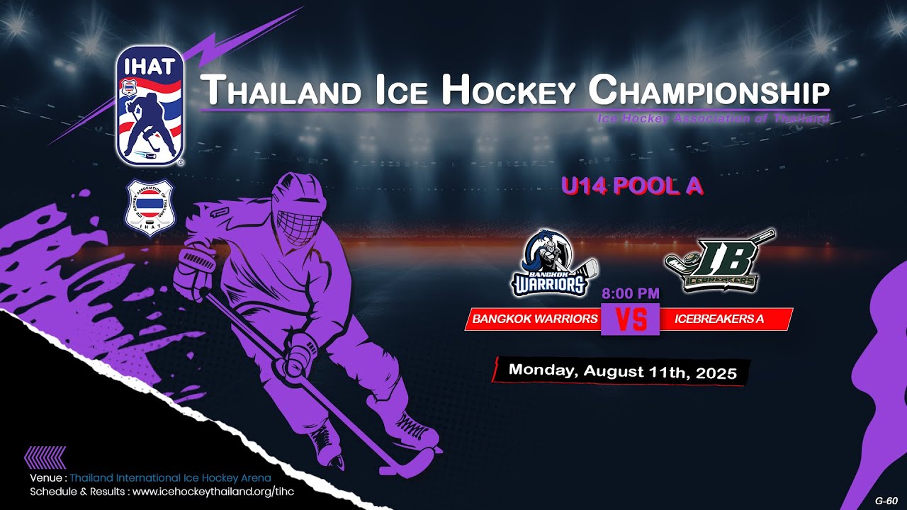 Bangkok Warriors VS IceBreakers A | Thailand ice hockey championship 2025 | U14 POOL A : Game 60