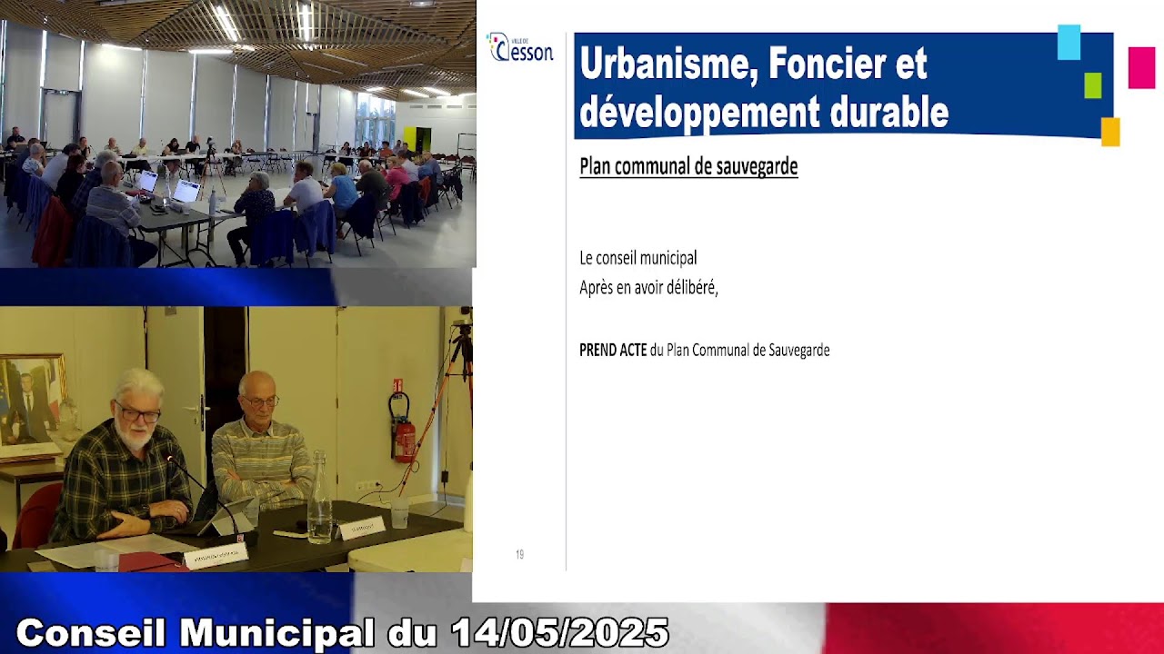 Conseil Municipal de la Ville de Cesson du 14 mai 2025