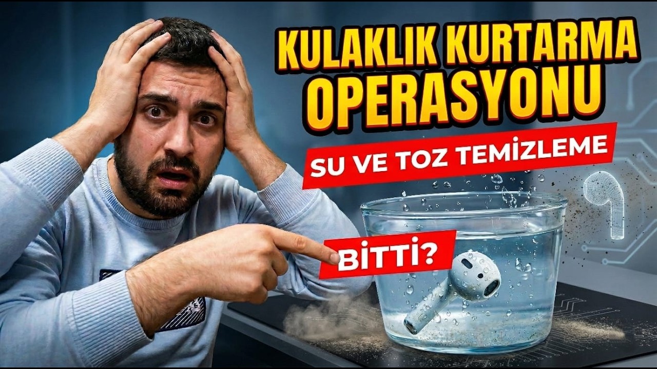 Evde Uygulanacak 3 YÖNTEM! Airpods Bluetooth KAulaklık Su ve Toz Temizleme Rehberi