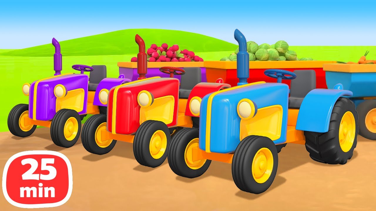 The farm vehicles and cars need help! Helper cars save the day in a new cartoon for kids.