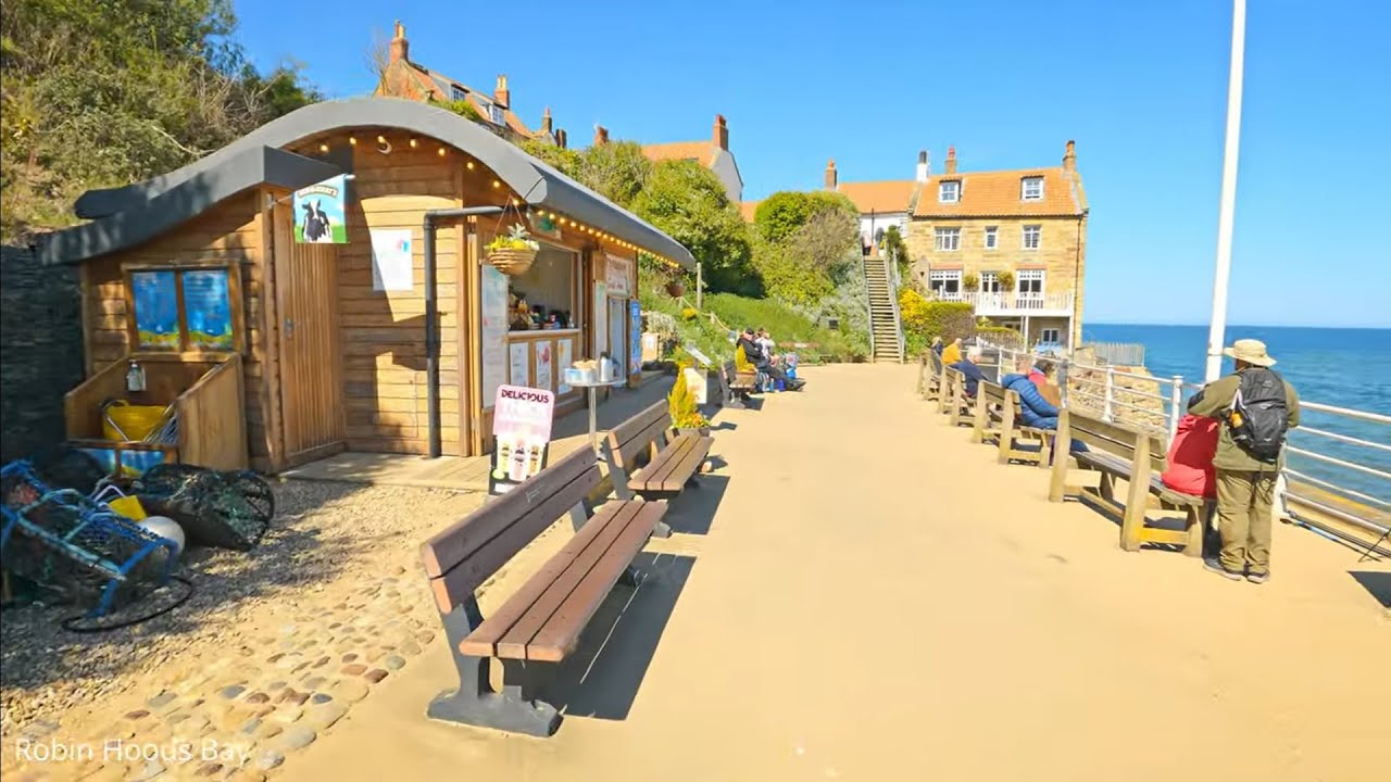 35 Minute Virtual Walk along the Yorkshire Coast | Robin Hood’s Bay to Hayburn Wyke | Cleveland Way