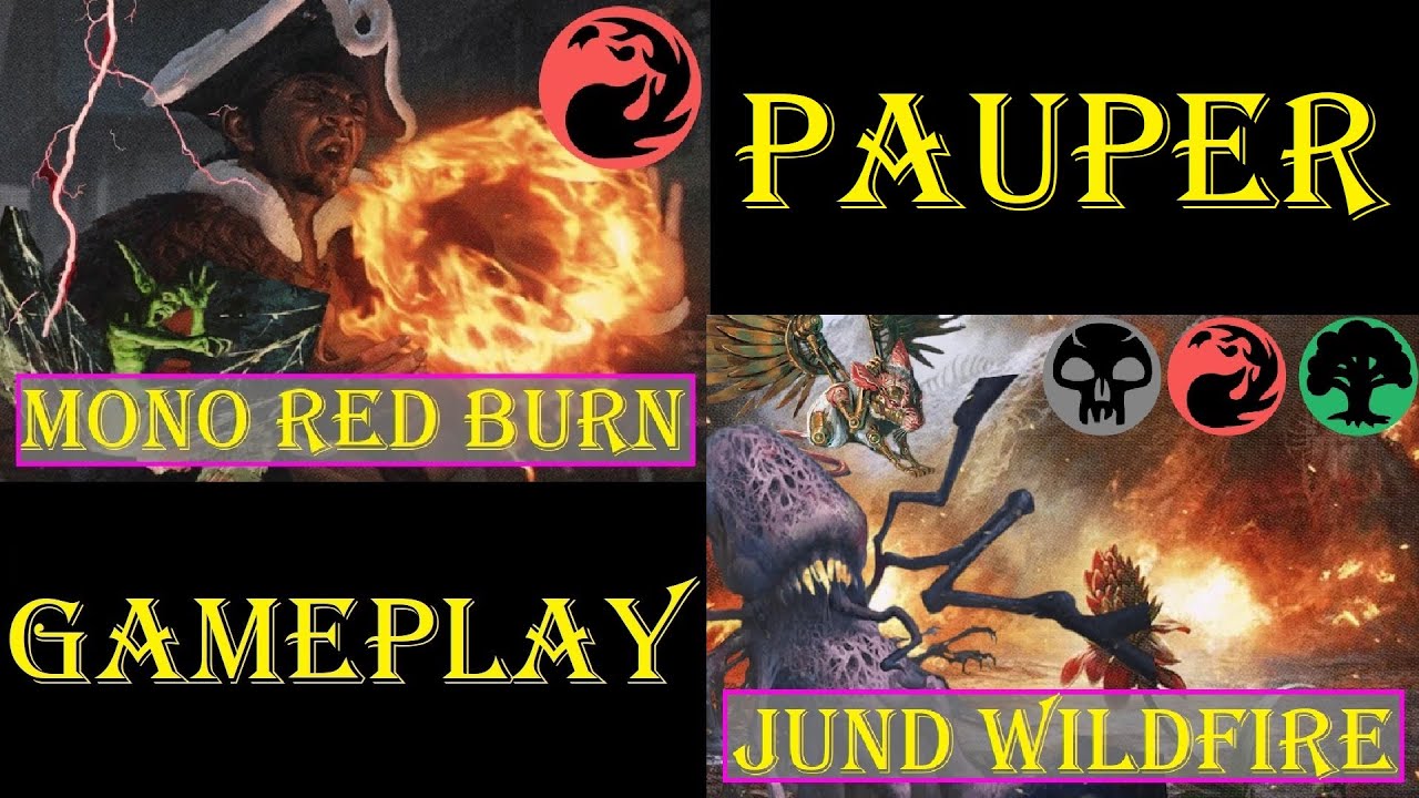Jund Wildfire Vs Mono Red Burn [PAUPER| Gameplay Ao Vivo #mtgpaupergameplay #mtggameplay