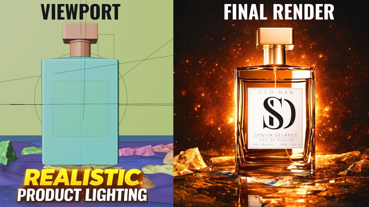How to Create REALISTIC Product Lighting in Blender🔥(Step-by-Step)