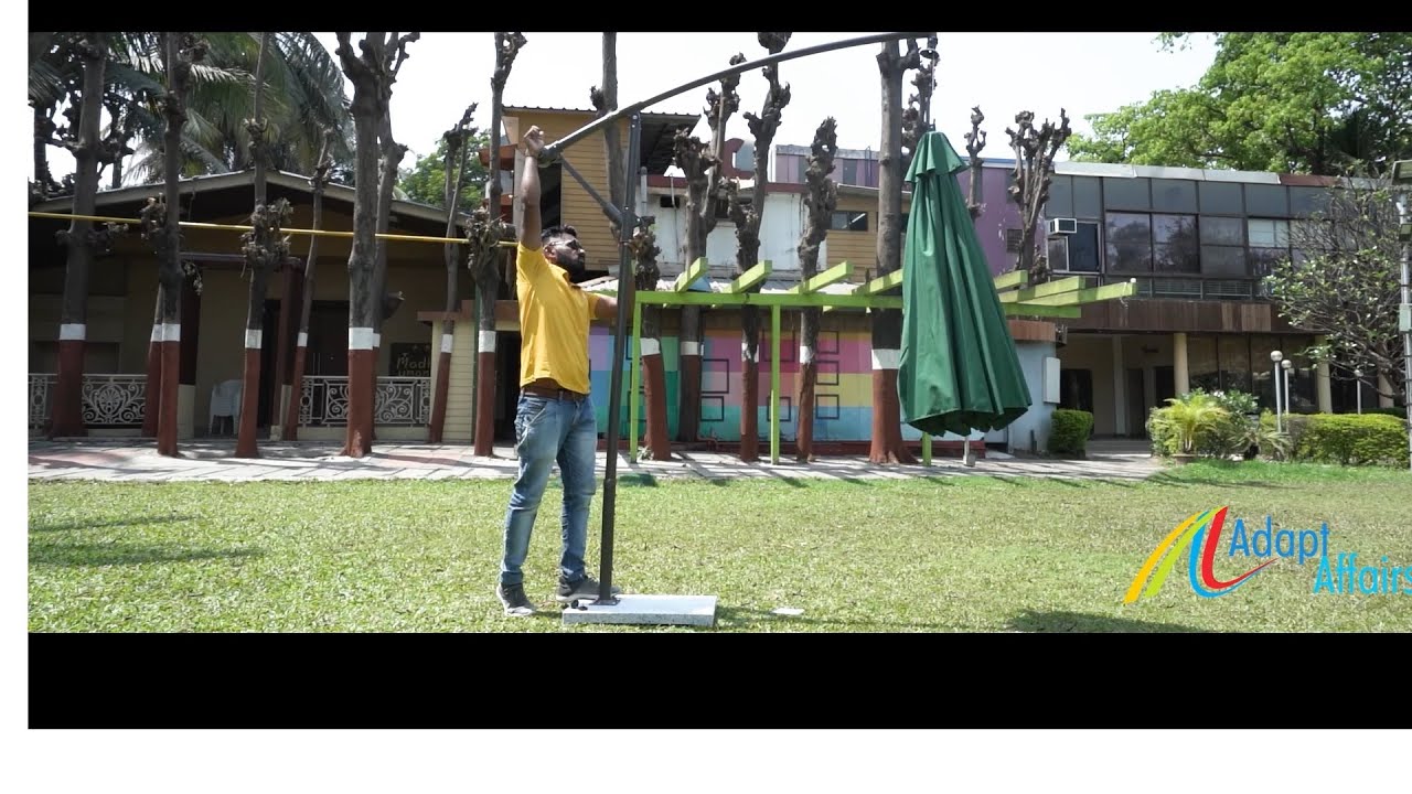 Side Pole Umbrella-Garden Umbrella/Patio Umbrella/Outdoor Umbrella with Base Installation