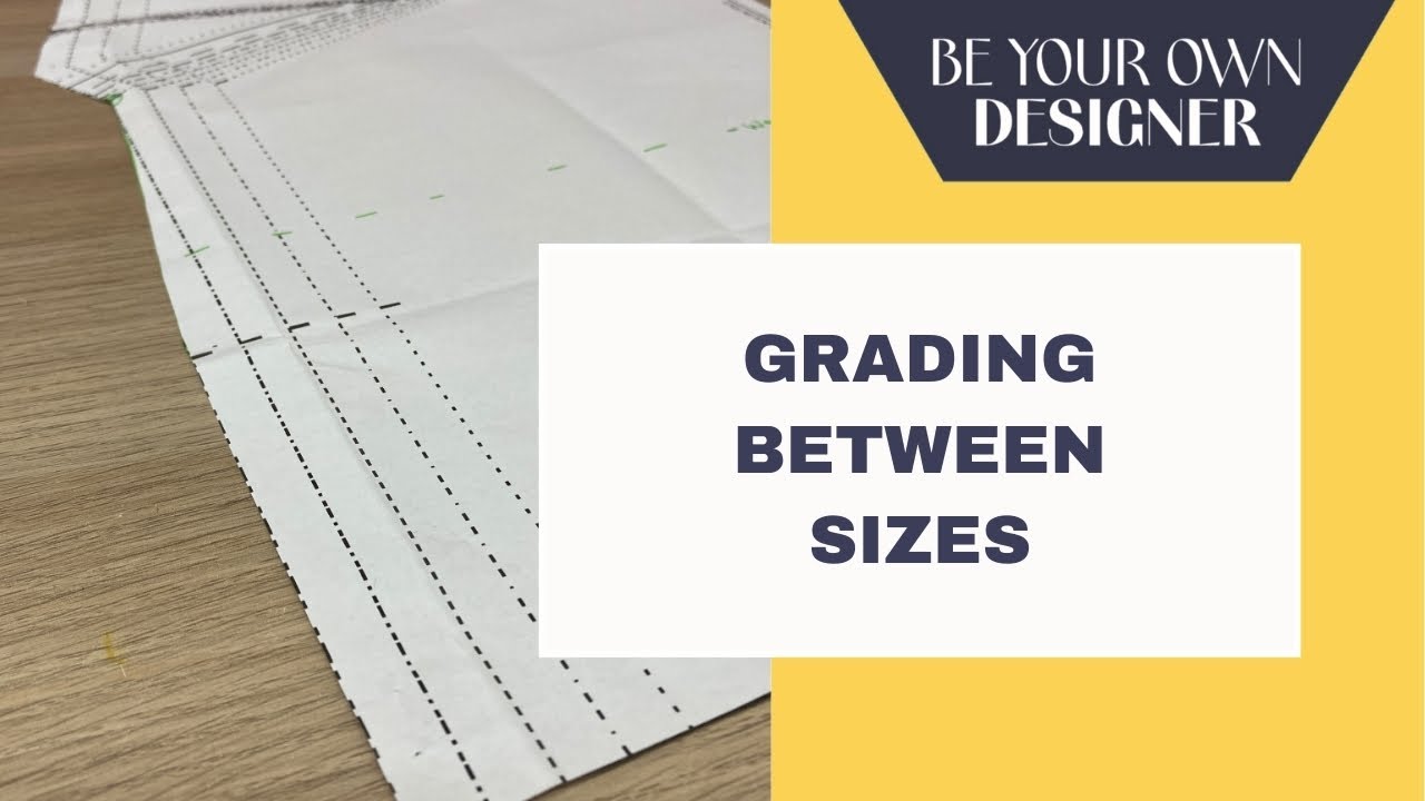 Grading between sizes on a pattern