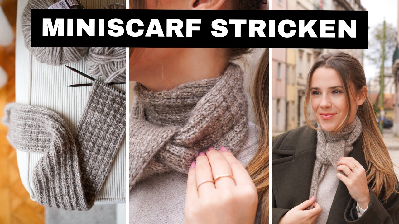 Strickanleitung: Halstuch wie Sophie Scarf mit Muster stricken