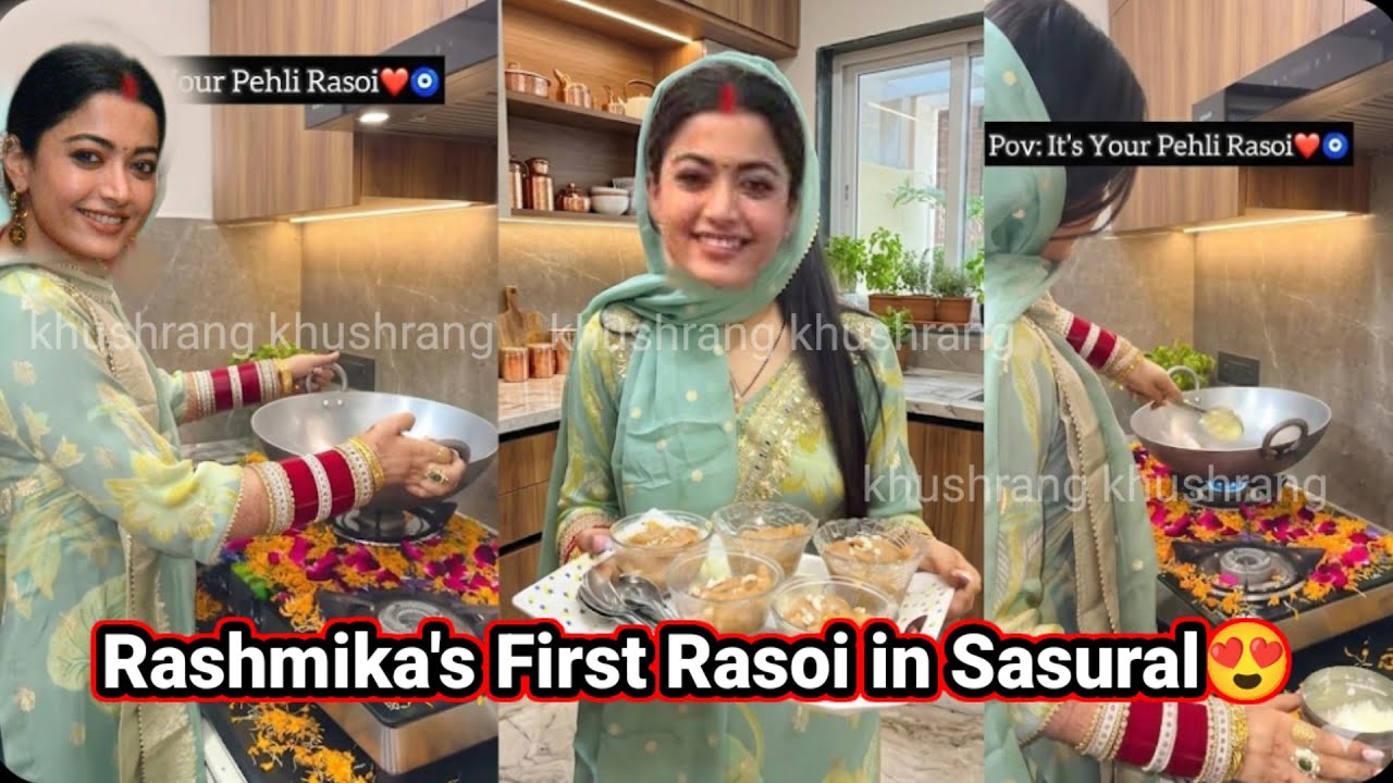 Joyful First Rasoi🥰 Rashmika In Sasural with Vijay Devarakonda 