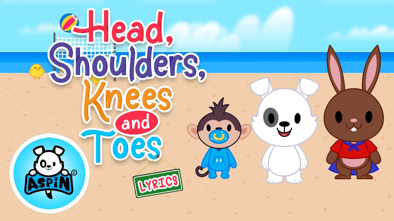 Head Shoulder Knees and Toes | Aspin And Friends Nursery Rhymes & Kids Songs