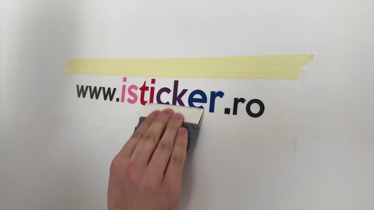 Aplicare sticker decorativ pentru perete - iSticker.ro