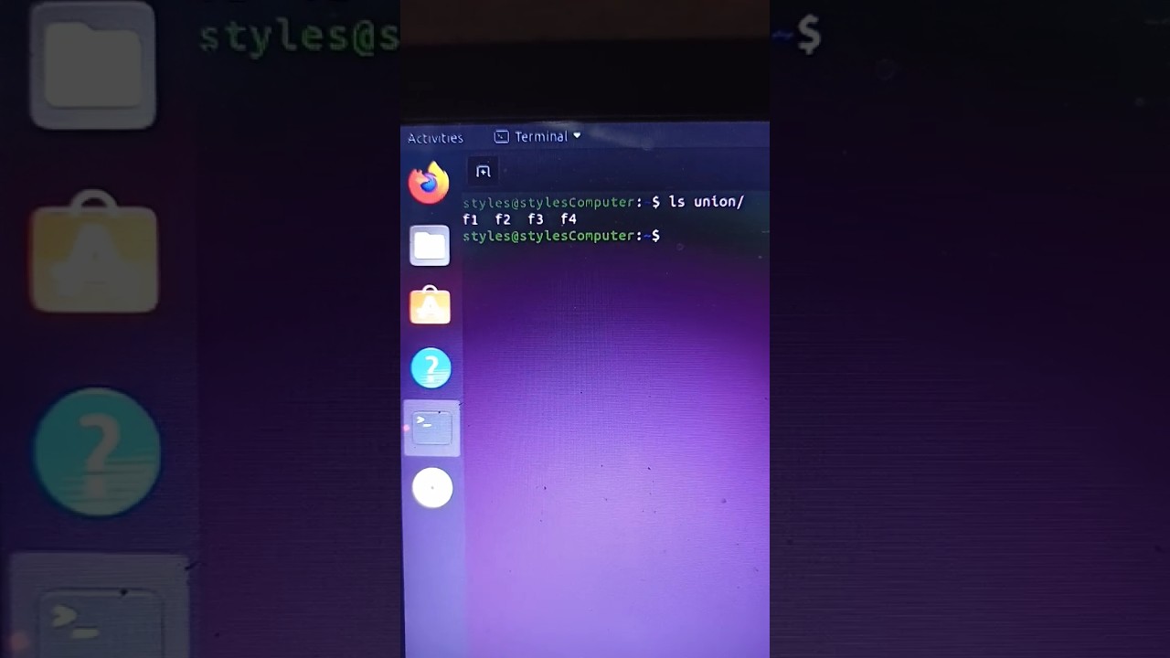 How to Overlay two files with UnionFs in a Linux System