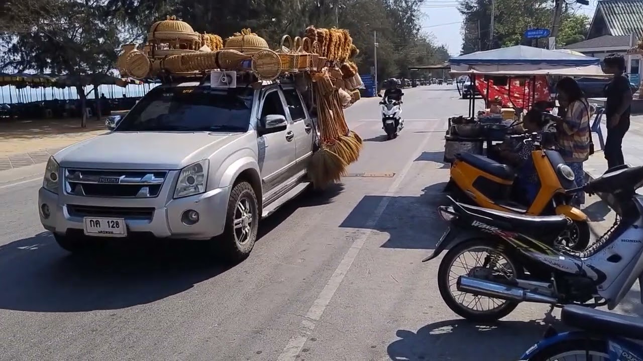 Cha Am 🇹🇭 — Uncut Walking Through Thailand car
