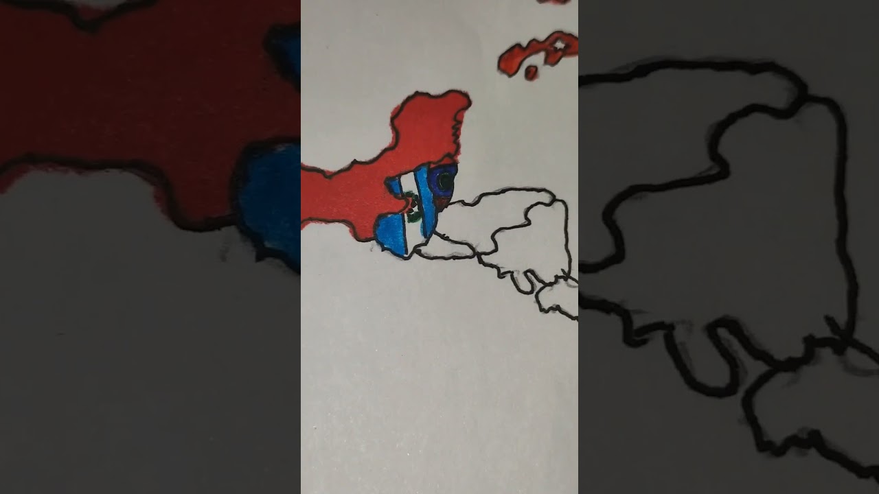 drawing Salvador on my North America map #рекомендации #map #реки #рек #flag #edit