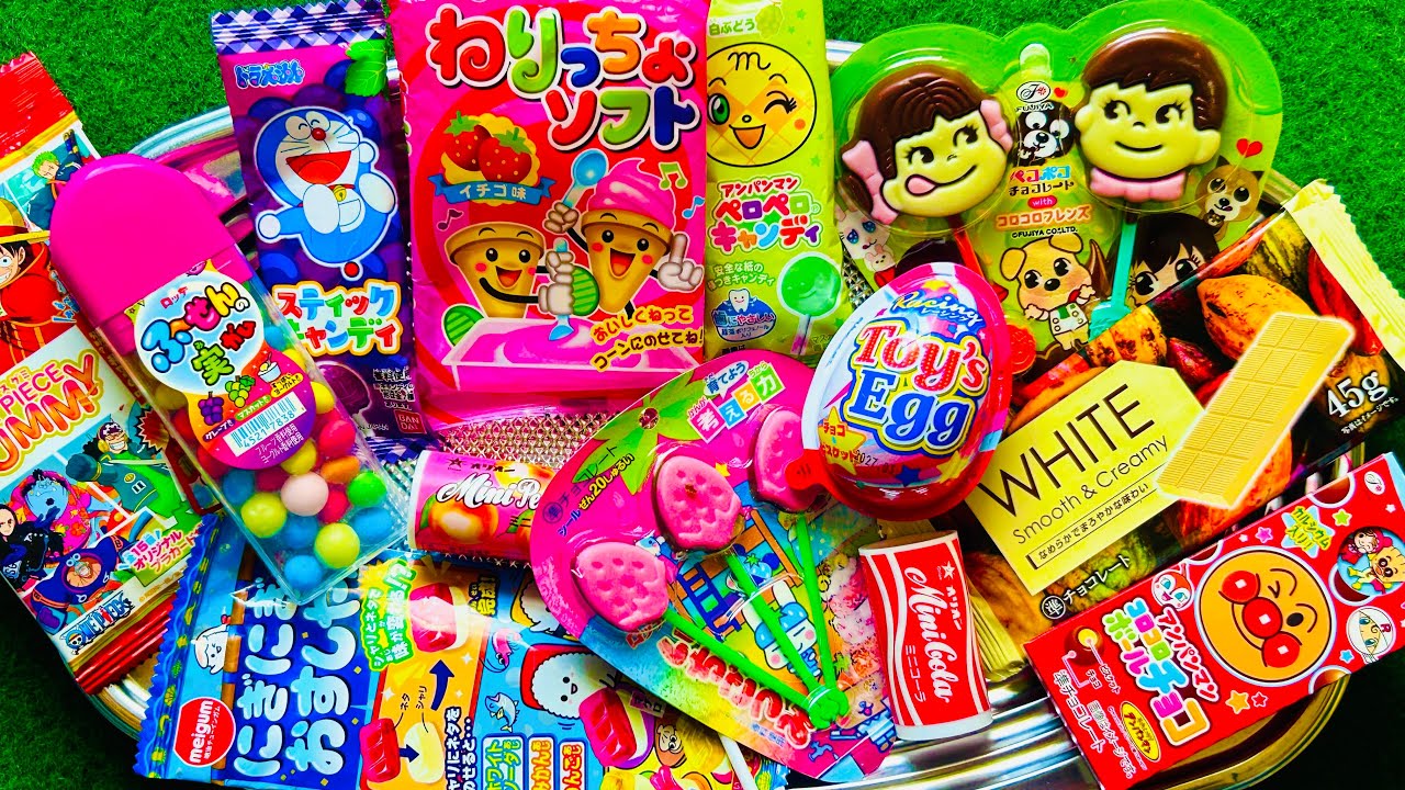 ✨癒しのASMRアンパンマン＆ドラえもんロリポップASMR 🍭 チョコレート割ってカリカリ音＋ネコネコグミ【満足感】