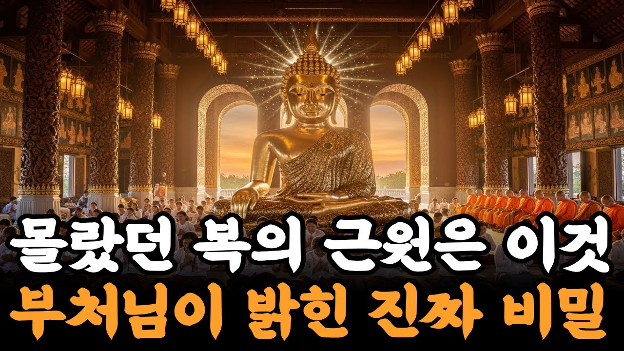 인복 없으면 큰일납니다 부처님이 밝힌 진짜 비밀 | 불교 말씀 | 명상 이야기 | 법문 라디오 l 깨어있는 삶의 비밀 #불교명상 #일상명상 #힐링