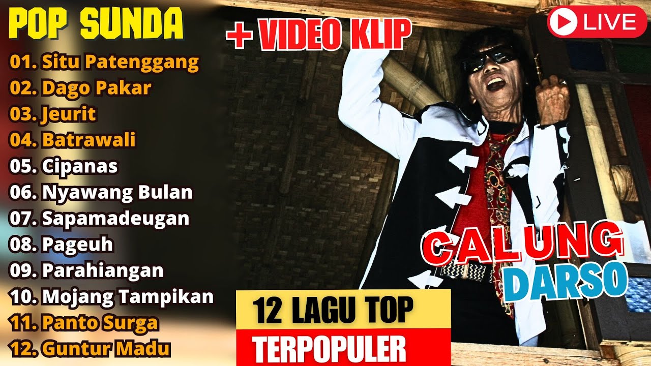 POP SUNDA DARSO 12 LAGU TERPOPULER - KOMPILASI ALBUM SUNDA CALUNG TERBAIK 2024