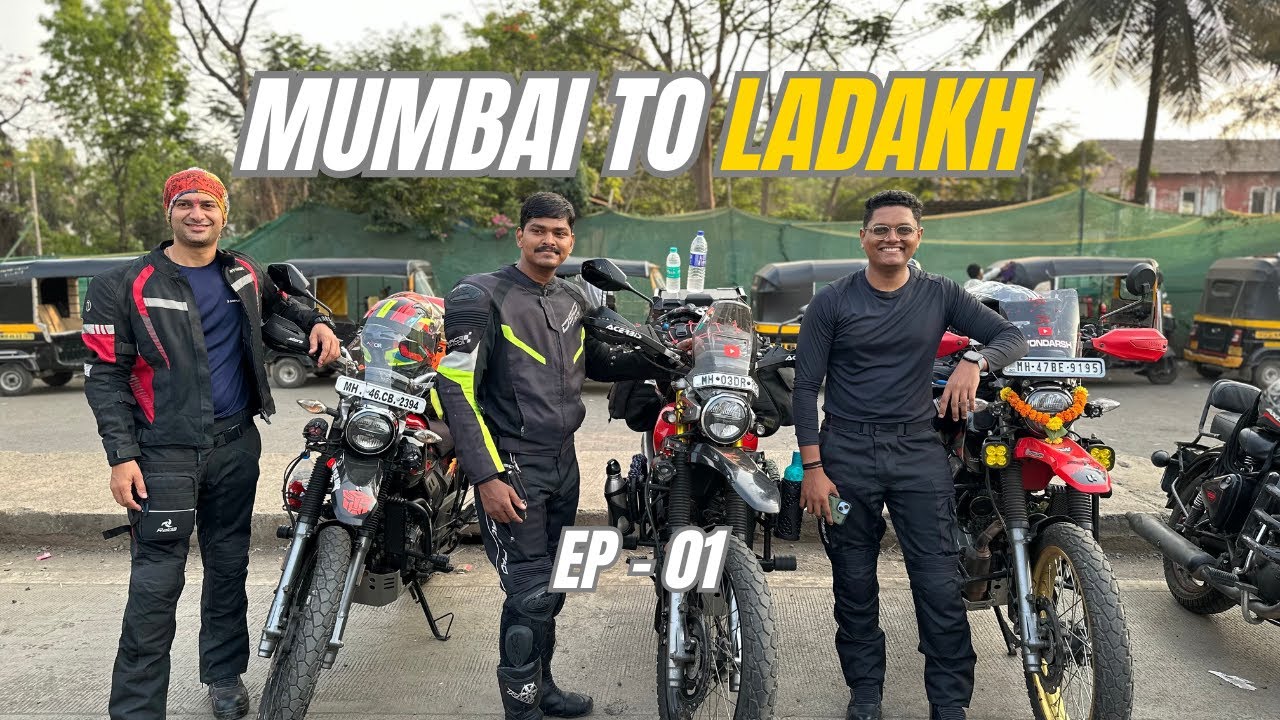 Finally Dream Ride Begins | Mumbai To Ladakh Bike Ride 2024 | Mumbai To Rajasthan EP - 01