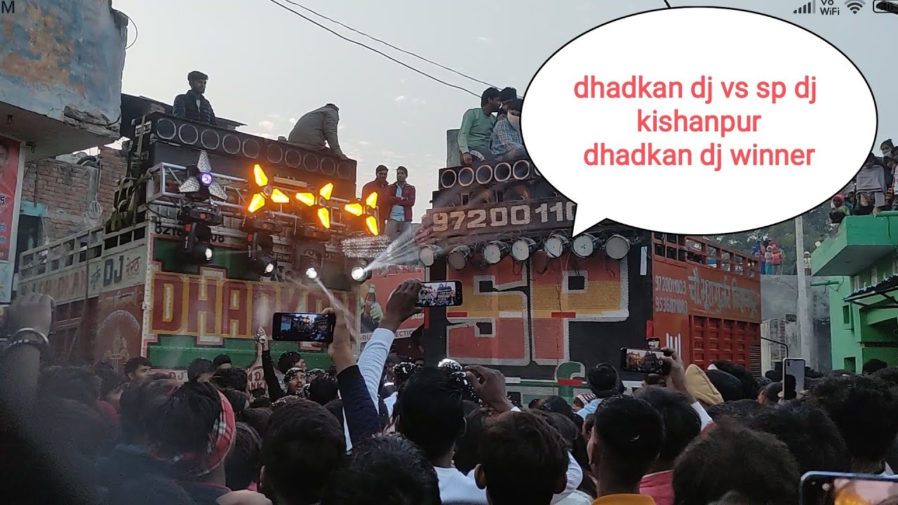dhadkan dj meerut vs sp dj kishanpur competition in jugsana kalan (dhadkan dj winner)