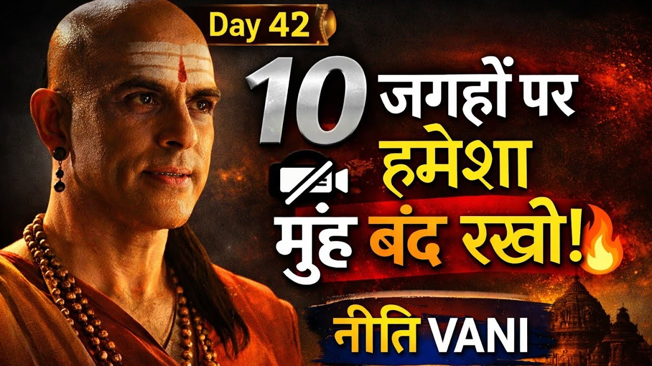 इन 10 जगहों पर मुंह बंद रखो | Chanakya Niti Motivation Hindi | NITI VANI 