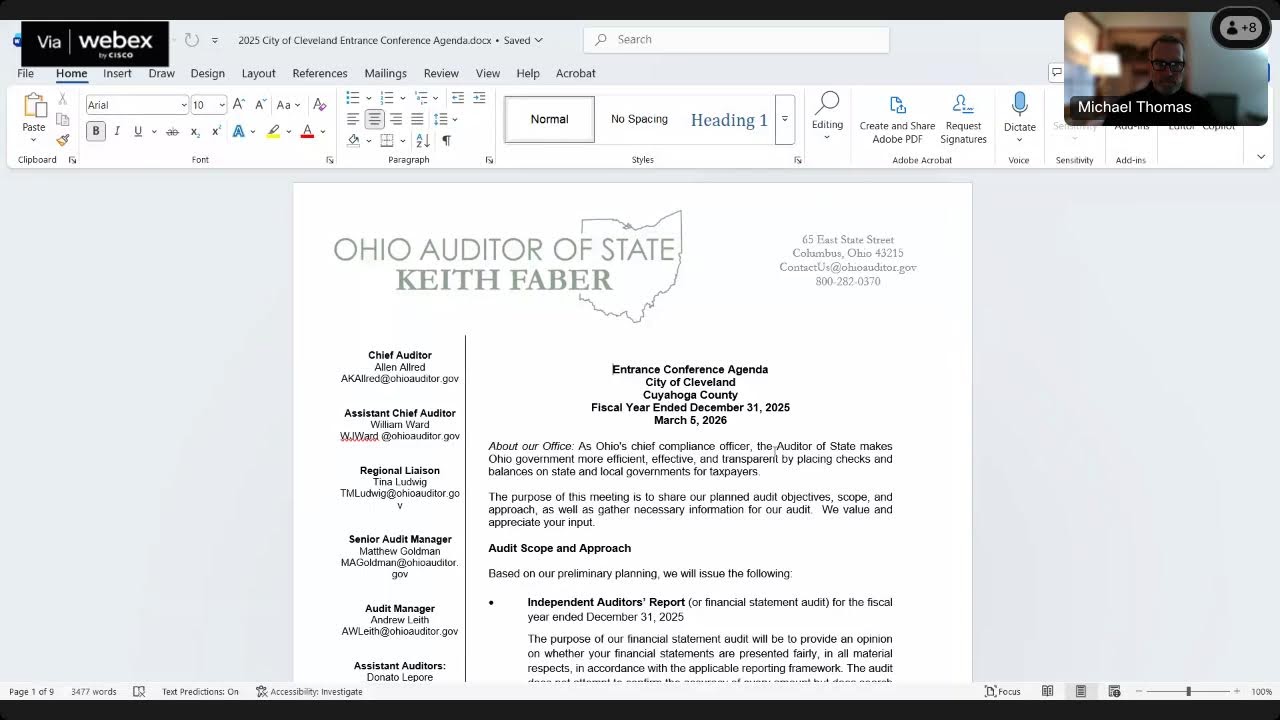 03.05.26 City of Cleveland Audit Committee (Part 1)