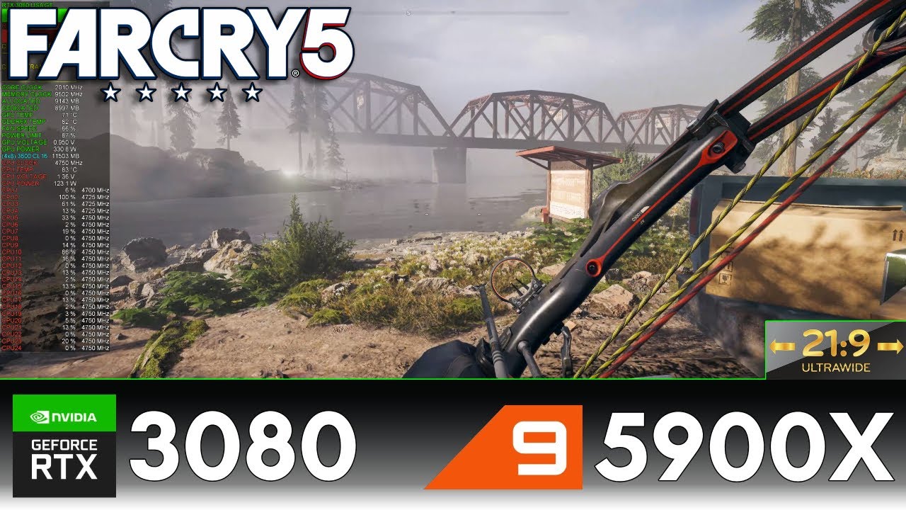 Far Cry 5 | RTX 3080 Ultra Settings | Ryzen 9 5900X | 3440x1440