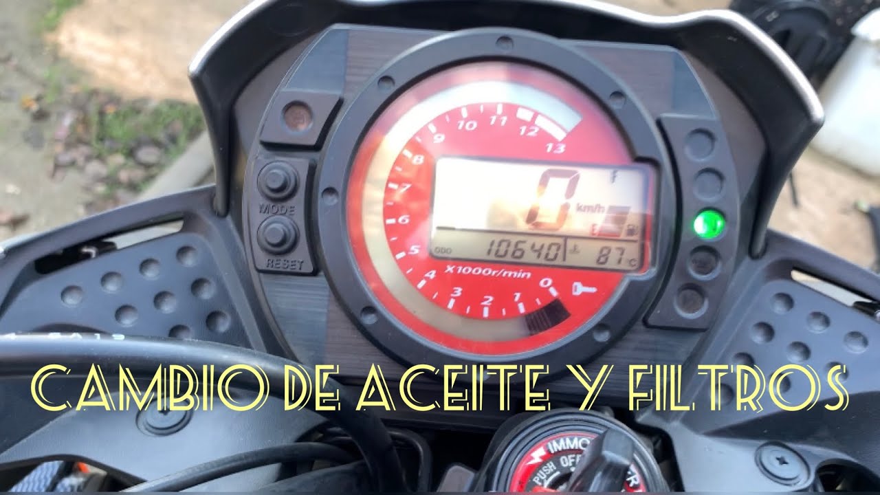 Cambio de aceite y filtros en una kawasaki 750Z