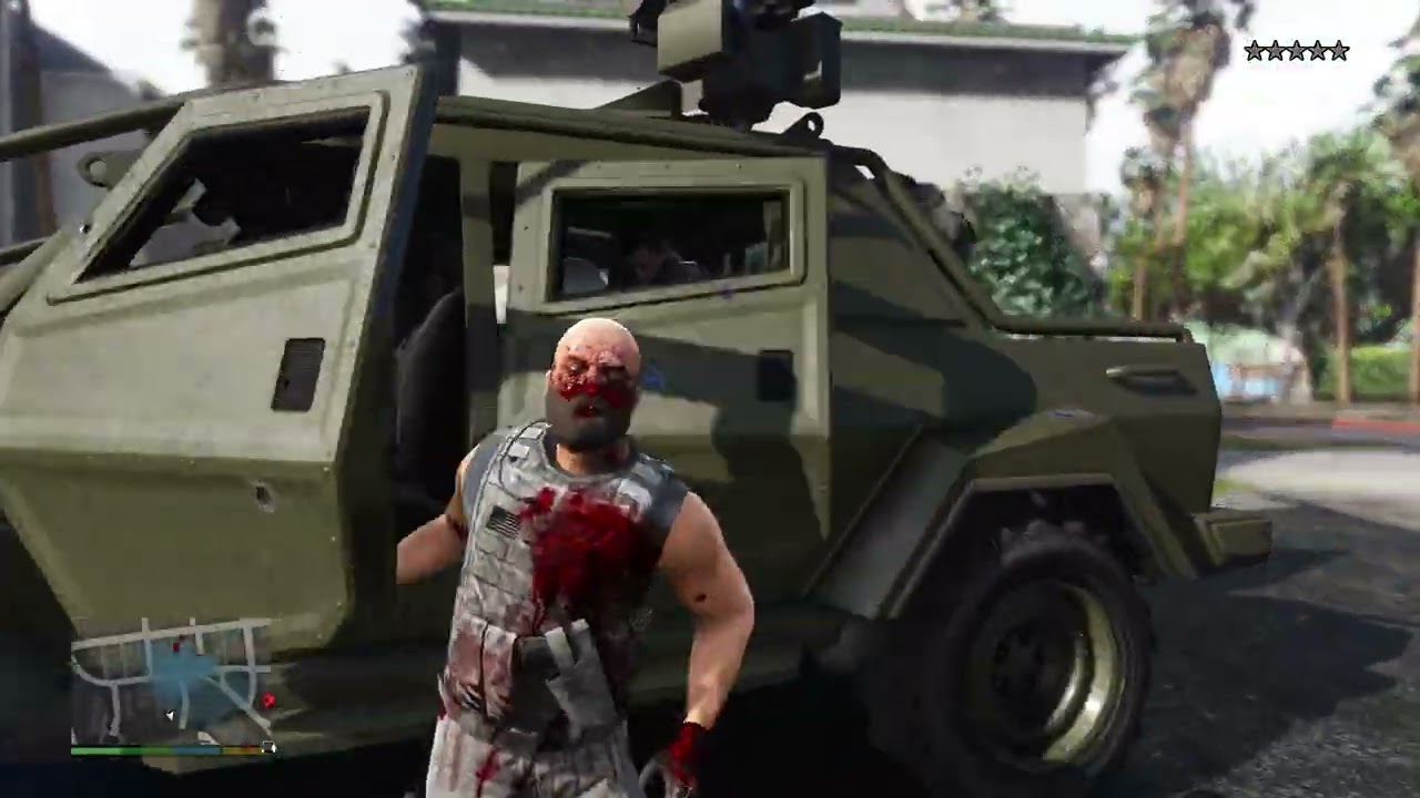 GTA V: Merryweather Epic 5 Star Grove Street Cop Rampage + Escape