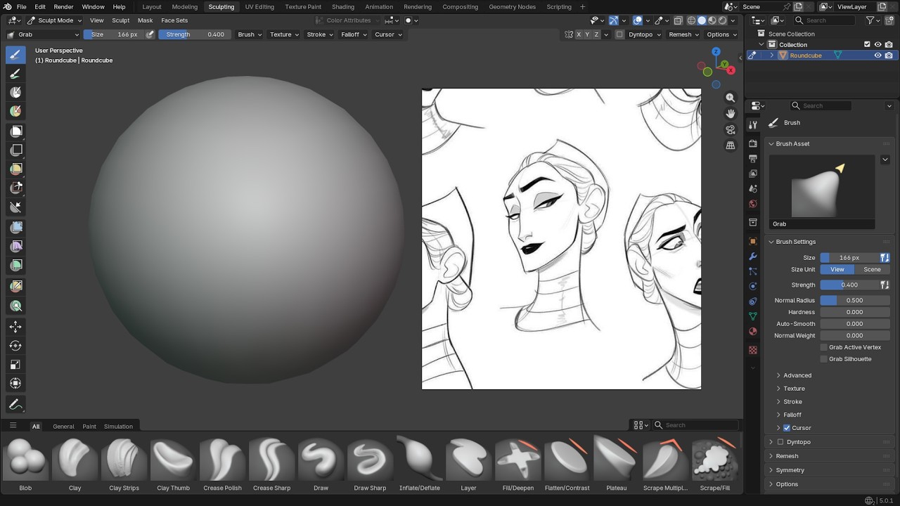 Sculpting A Wicked Lady in Blender