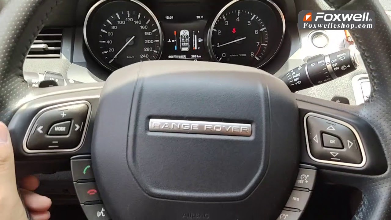 How to use Foxwell GT60 Plus do brake pads replacement reset on 2014 Range Rover Evoque