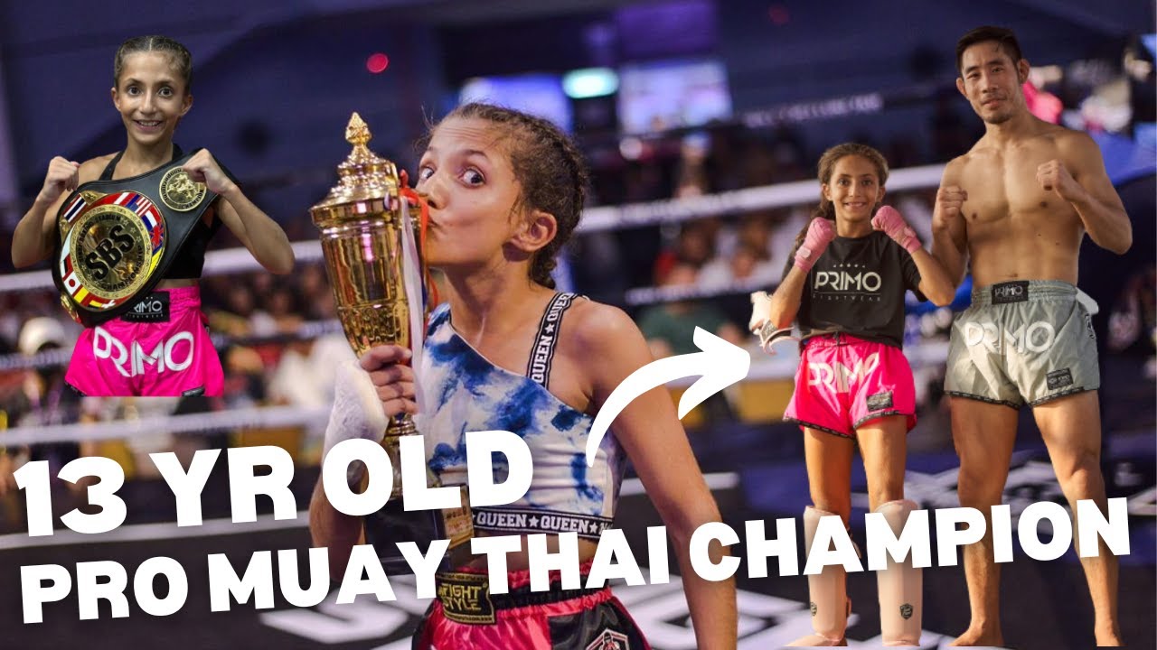 Sparring 13 YR Old Girl (Pro Muay Thai World Champion)