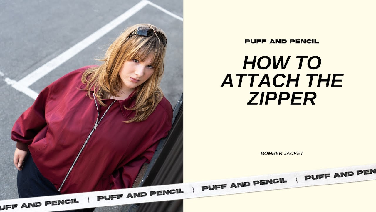 Bomber Jacket: How to Attach the Zipper