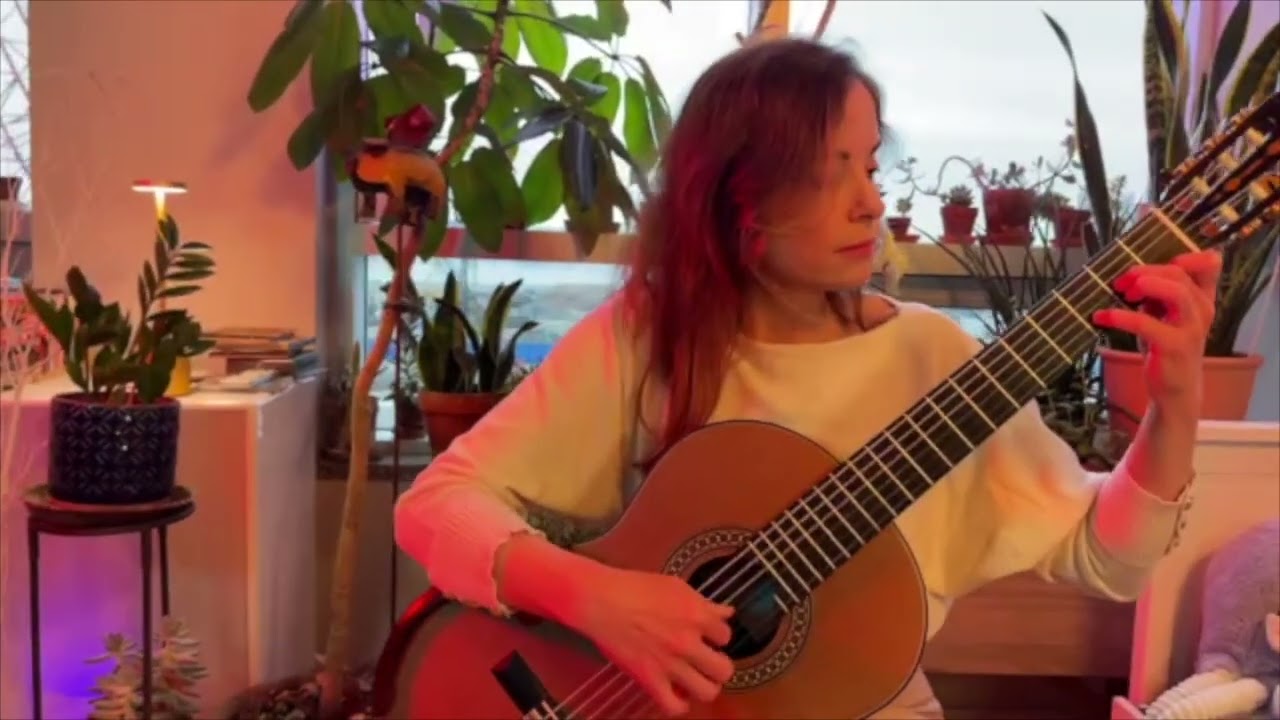 Ana Vidovic - Johann Sebastian Bach - on her brand new Jim Redgate double top.