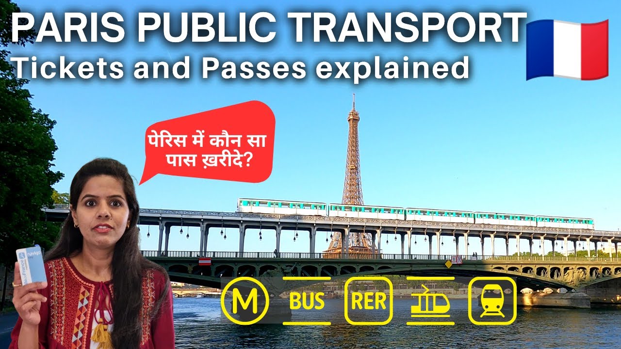 [Hindi] Paris Public Transport Guide 2023 | How to buy Paris Metro ticket #gettingaroundparis #paris
